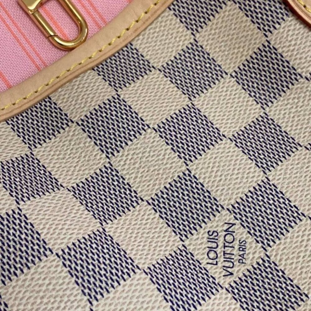 Louis Vuitton Neverfull Damier Azur Canvas MM - Picture 4 of 5